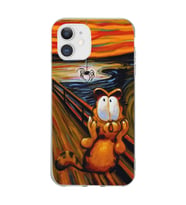 Iphone 11 Uyumlu Garfield Tasarımlı Şeffaf Telefon Kılıfı