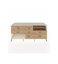 Kronos Konsol 2 Raflı 7 Çekmeceli  220x59x99 Aytaşı-Çam/Çam
