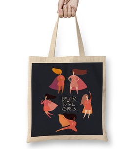 Power To The Girls Hero Capes Bez Çanta Uzun Saplı