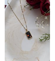Kadın Gold Tarotkartı Çelik Hediye Kolye