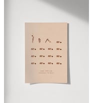 Çerçevesiz Poster Kendine Dön (Çok Renkli)