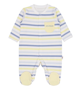 Civil Baby Little Sailors Cep Baskılı Patikli 1-9 Ay Tulum - Kırık Beyaz