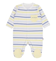 Civil Baby Little Sailors Cep Baskılı Patikli 1-9 Ay Tulum - Kırık Beyaz