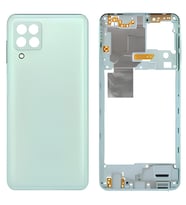 Samsung Galaxy A22 - SM-A225F 4G FULL Kasa Arka Kapak Takım YEŞİL