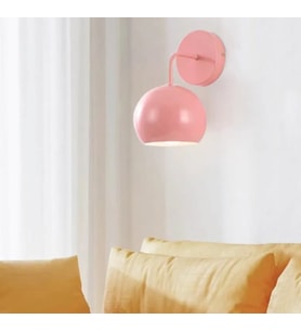 RİOLİGHT RETRO,VİNTAGE,RUSTİK PEMBE 1XE27 DUYLU DUVAR METAL APLİK 