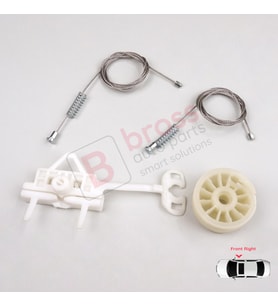 Fiat Punto Grande Evo 3 199 2005-2024 3/5-Kapı 51723315 İçin Elektrikli Ön Sağ Cam Kriko Tamir Seti