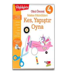 Okul Öncesi Makas Etkinlikleri Kes, Yapıştır, Oyna 4. Seviye