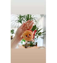 Hamburger Peluş Anahtarlık Çanta Süsü