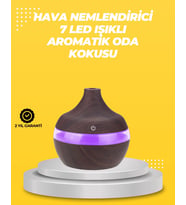 7 Renk Led Işıklı Ultrasonik Aroma Difüzör 300 Ml