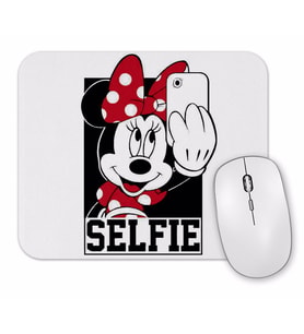 Miki Mouse Minnie Tirando Selfie Mouse Pad