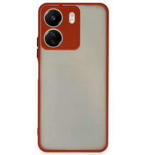 Redmi 13C Kılıf Montreal Silikon Kapak - Kırmızı