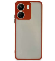 Redmi 13C Kılıf Montreal Silikon Kapak - Kırmızı