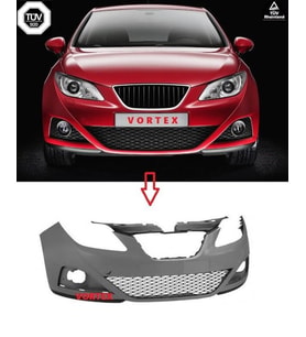 Seat Ibiza Ön Tampon (Tyg Spoiler Orta Izgara) 2008 Sonrası Uyumlu