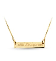 Seni Seviyorum Altın Kolye ZK017