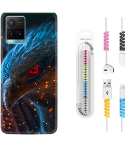 Vivo Y11S Y21S Y20 Y20S Y70 Kılıf Kablo Koruma Spiral Silikon Şahin 1756
