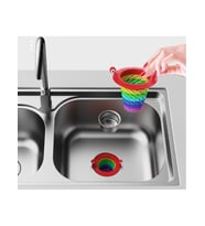 Renkli 6 Kademeli Lavabo Süzgeci (5343)