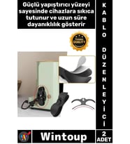 #Kablo Airfryer Mutfak Aletleri Kablo Sarma Aparatı Siyah Set Çok Amaçlı Kablo Düzenleyici 2 Adet