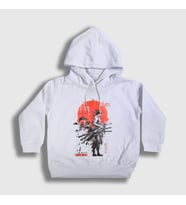Presmono Unisex Çocuk Beyaz Roronoa Zoro Anime One Piece Kapüşonlu Sweatshirt 353567tt