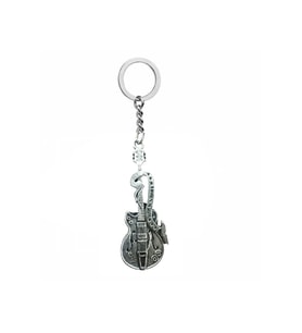 Rock’n Roll Tarzı Elektro Gitar Anahtarlık – Unisex - Metal Aksesuar