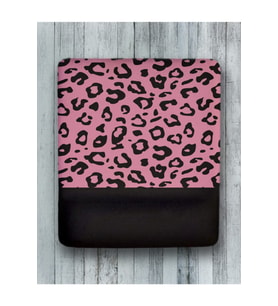 Pink Black Bilek Destekli Mouse Pad