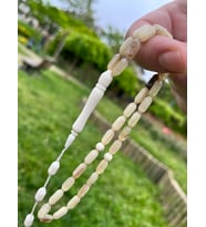 Koç Boynuzu 33 Taneli Tesbih 35,5 cm Silindir Kesim Büyük Boy Kemik İmame  KB3090.200523