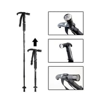 Boya Göre Ayarlı Işıklı Yürüyüş Bastonu LED Güçlü Aydınlatmalı Ergonomik Tasarım WT-002