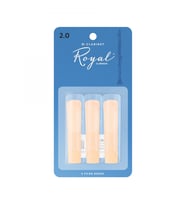 D'Addario RCB0320 Royal Bb Klarnet Kamışı No: 2.0 (Başlangıç/Eğitim) - 3'lü Paket  Deneme Paketi, Fransız Kesim (Filed) ve Esnek Tepki