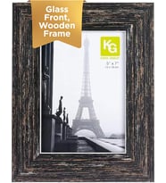 Zımpara Reçine Benzersiz Çiftlik Evi Resim Çerçevesi, 12,7 cm x 17,78 cm, Kararmış Ahşap