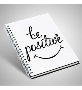 Be Positive Temalı Motto Defter