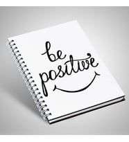 Be Positive Temalı Motto Defter