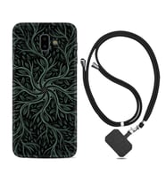 Samsung J6 Plus J7 Prime J7 Pro M20 Kılıf Boyun Askılı Silikon Sarmaşıklar 1675