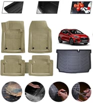 Ford Fiesta 2018-2025 Uyumlu Paspas Araca Özel Bagaj Havuzu MBS Bej