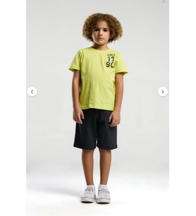 Aykidsclup U.S. Polo Assn Erkek Çocuk Yeşil Bermuda Takım 2054-