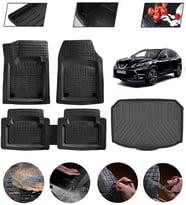 Nissan Qashqai 2022-2026 Alt Uyumlu Paspas Araca Özel Bagaj Havuzu MBS Siyah