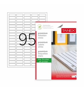 Tanex Laser Etiket Kod 2095 30mm x 12mm