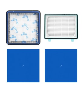 AeroFlow® Philips PowerPro Compact FC9331/09 Uyumlu FC8010/01 Yıkanabilir Filtre Seti  2x Sünger Filtreli