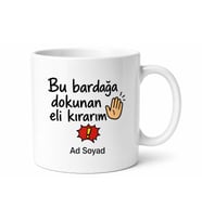 İsme Özel Komik Yazılı Baskılı Kupa Bardak Esprili Hediye Standart Dışı Söz