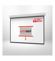 LiteOut 203x152cm Motorlu Kumandalı Projeksiyon Perdesi