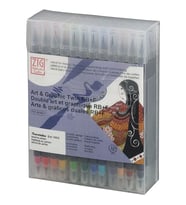 Zig Art & Graphic Twin RB+F Çift Uçlu Çizim Kalemi 48li Set TUT-95/48V