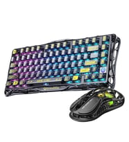 GravaStar Mercury K1 Lite Mekanik Gaming Klavye ve M2 Kablosuz Optik Mouse Seti, Stealth Black