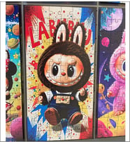Ahşap Puzzle Labubu Yapboz Puzzle Set (72 Parça) (Karışık)