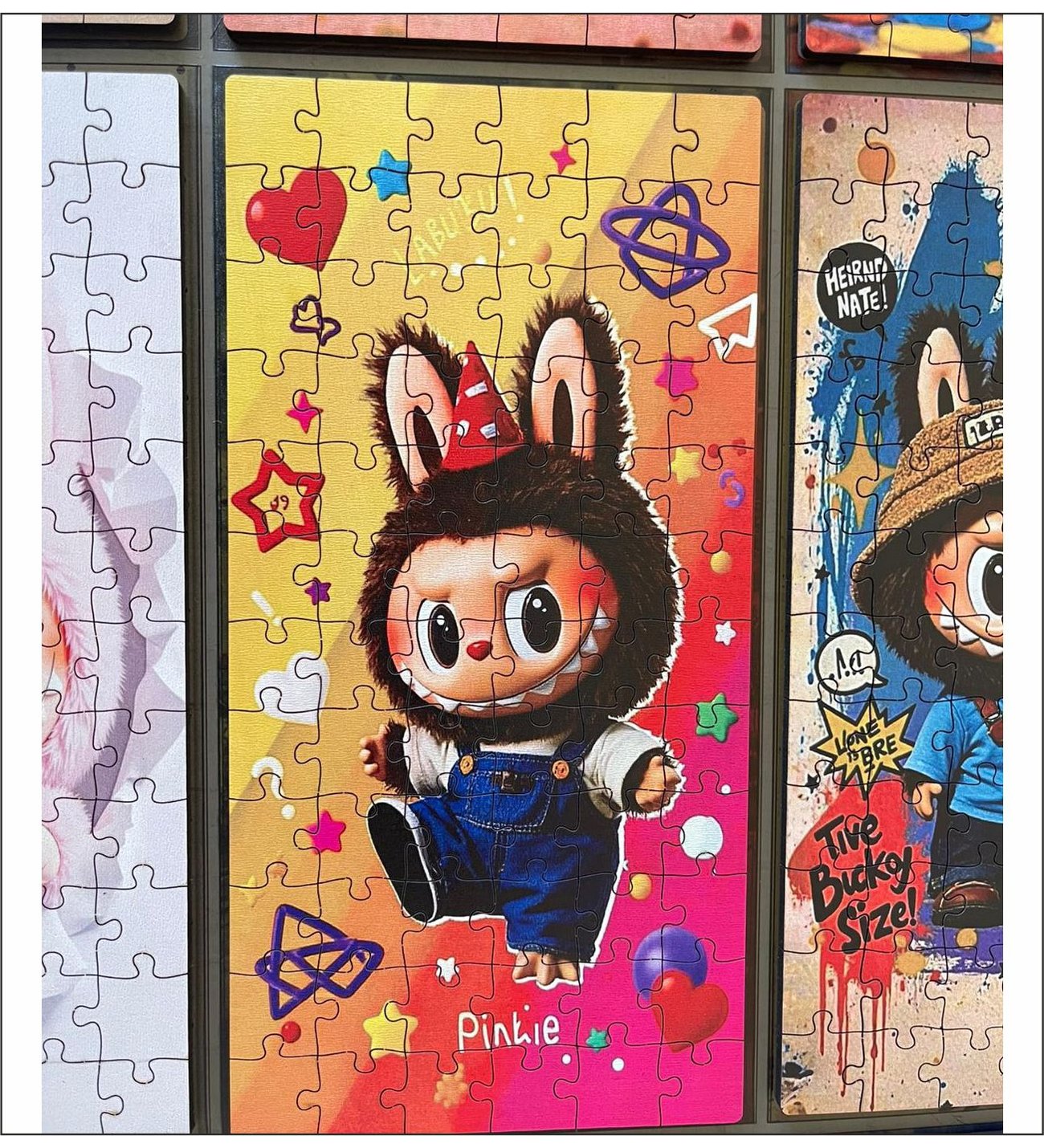 Ahşap Puzzle Labubu Yapboz Puzzle Set (72 Parça)