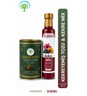 ÇareBurada Kekreyemiş Tozu 8g x 20 Stick + Dr. Bronos Kekre Mix Şurup 250 ml İkili Set