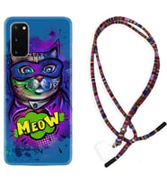 Samsung A02S A03S A10 A12 A13 A21S A22 Kılıf Boyun Asklı Rasta Silikon Super Meow 1715