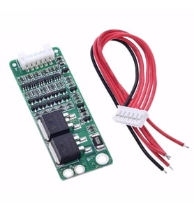 5S 15A BMS Lityum Li-ion Batarya Koruma Kartı - 5 Adet Seri 18650 Pil 21V -- 18650 Li-ion Lipo