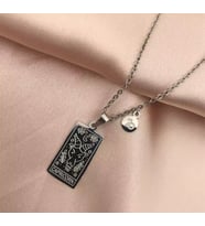 Kişiye Özel 925 Ayar Gümüş Oğlak Burcu Tarot Kolye
