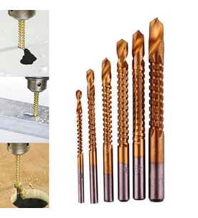 Titanyum Kaplı HSS Havşa Matkap Ucu 4/5/6/7/8mm 6 lı Set