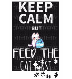 Keep Calm Feed Cat Puzzle 240 Parça Yapboz
