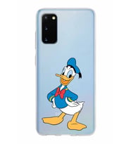 Samsung Galaxy S20 Kapak Donald Duck Tasarımlı Şeffaf Silikon Kılıf