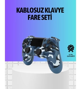 Şarjlı Kablosuz PS4 Oyun Kolu Titreşimli Hassas Kontrol